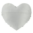 thumbnail image 6 of JWH 3D Flower Heart Shape Velvet Throw Pillows for Valentine Elegant Decor and Gift 13x16 inch Light Grey, 6 of 9