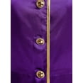 thumbnail image 6 of Doomiva Women's Church Choir Robe Long Sleeve Button A-line Long Maxi Dress Purple 4XL, 6 of 7
