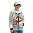 thumbnail image 3 of Chaqlin Galaxy Horse Fluffy Athletic Jacket for Youth and Boys - Fuzzy Hoodie for boys Long Sleeve Loose Hoodie for Sports and Casual, 3 of 7