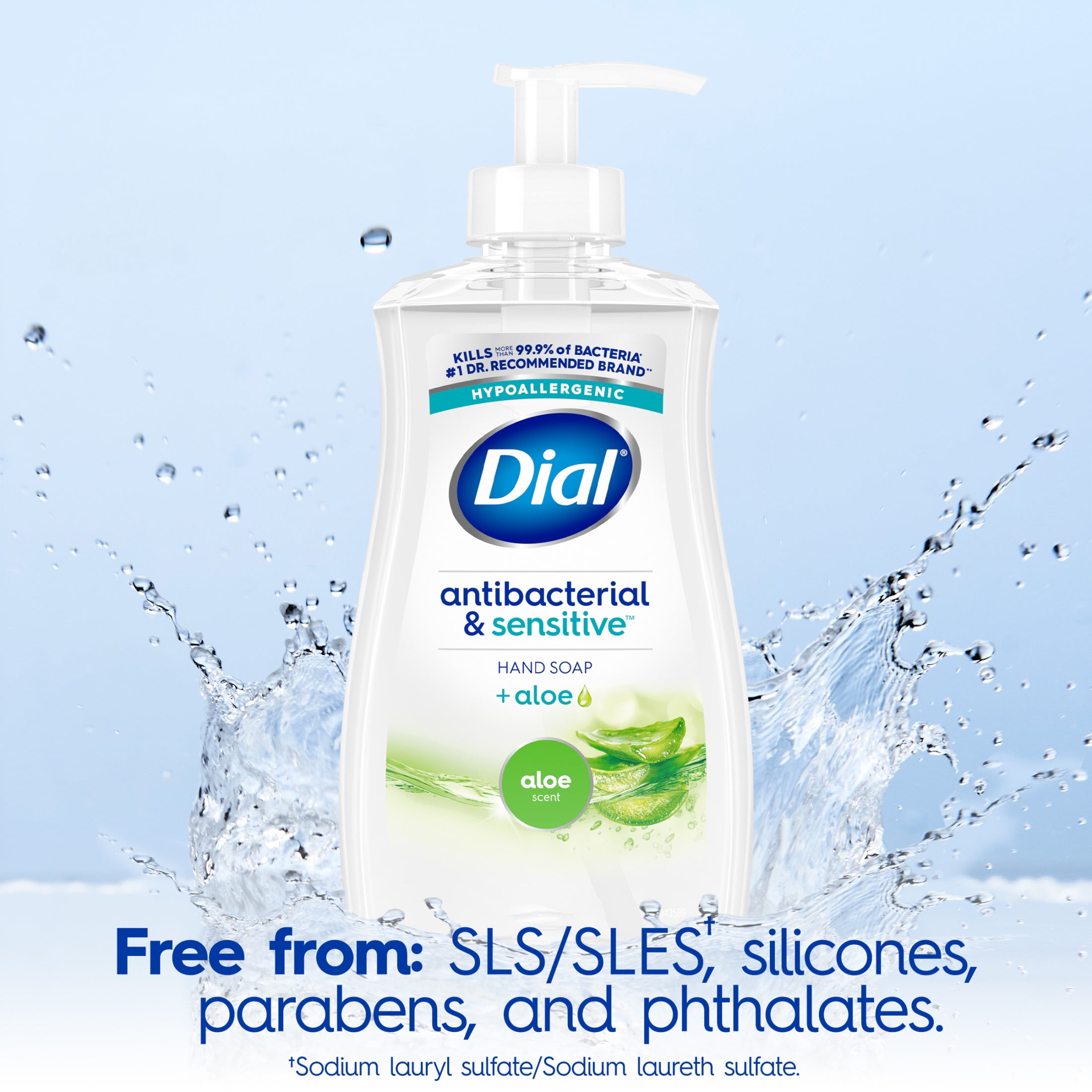 Dial Antibacterial Liquid Hand Soap Aloe Scent 11 fl oz