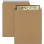 APQ Pack of 5 Kraft Rigid Mailers 17 x 21. Paperboard envelopes 17" x 21" Self-Seal Photo mailers. Peel and Seal