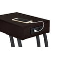 thumbnail image 3 of Troy 1-drawer C-Shaped Side Table Power Outlet Cappuccino, 3 of 5