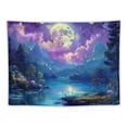 thumbnail image 5 of BCIIG   Mushroom Tapestry, Glow in the Dark Cool Mountain Nature Tapestries Wall Tapestry,  Forest and Butterfly Tapestry for Bedroom Living Room mo yue Dorm  40x60inch, 5 of 6