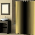 thumbnail image 2 of Fabric Shower Curtain Ombre Abstract Gradient Lemon Yellow and Black Shower Curtains with 12 Hooks Waterproof Machine Washable Bath Curtains for Bathroom, 48x 72in, 2 of 6