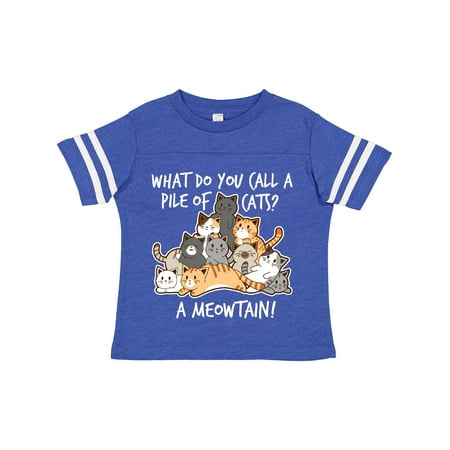 

Inktastic What Do You Call a Pile of Cats a MEOWTAIN! Gift Toddler Boy or Toddler Girl T-Shirt