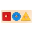 thumbnail image 1 of Juguete Montessori de matemáticas: figuras geométricas de madera para niños en edad preescolar., 1 of 7