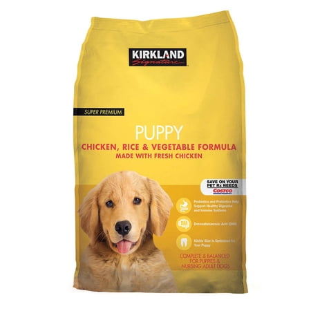Kirkland Signature Puppy Formula Chicken  Rice and Vegetable Dog Food  20 Pounds