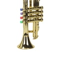thumbnail image 2 of Accesorios metálicos musicales Sunnimix Mini Trompeta Juguete de Colores 4 Tonos de Oro, 2 of 3