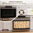 thumbnail image 6 of Heat-Resistant Tie-Back Oven Curtain 29.5x21.3 Inch,Polyester Dust & Oil Splash Proof,Machine Washable Decor for Kitchen Stove Oven Skirt Decor 29.3"W*21.3"H, 6 of 7