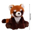 thumbnail image 3 of Adorable Red Panda Stuffed Animal Toy Soft Cute Huggable Doll For Kids Bedroom, 3 of 7