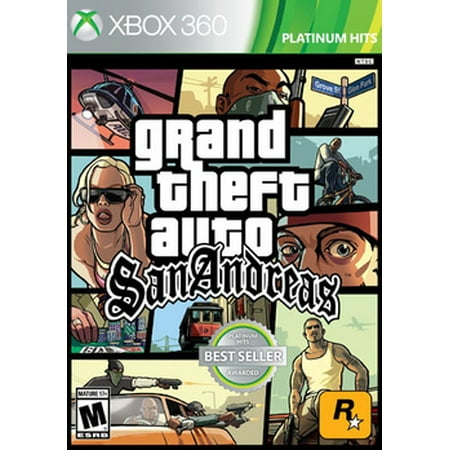 Grand Theft Auto: San Andreas, Rockstar Games, Xbox 360, (The Best Action Games For Xbox 360)