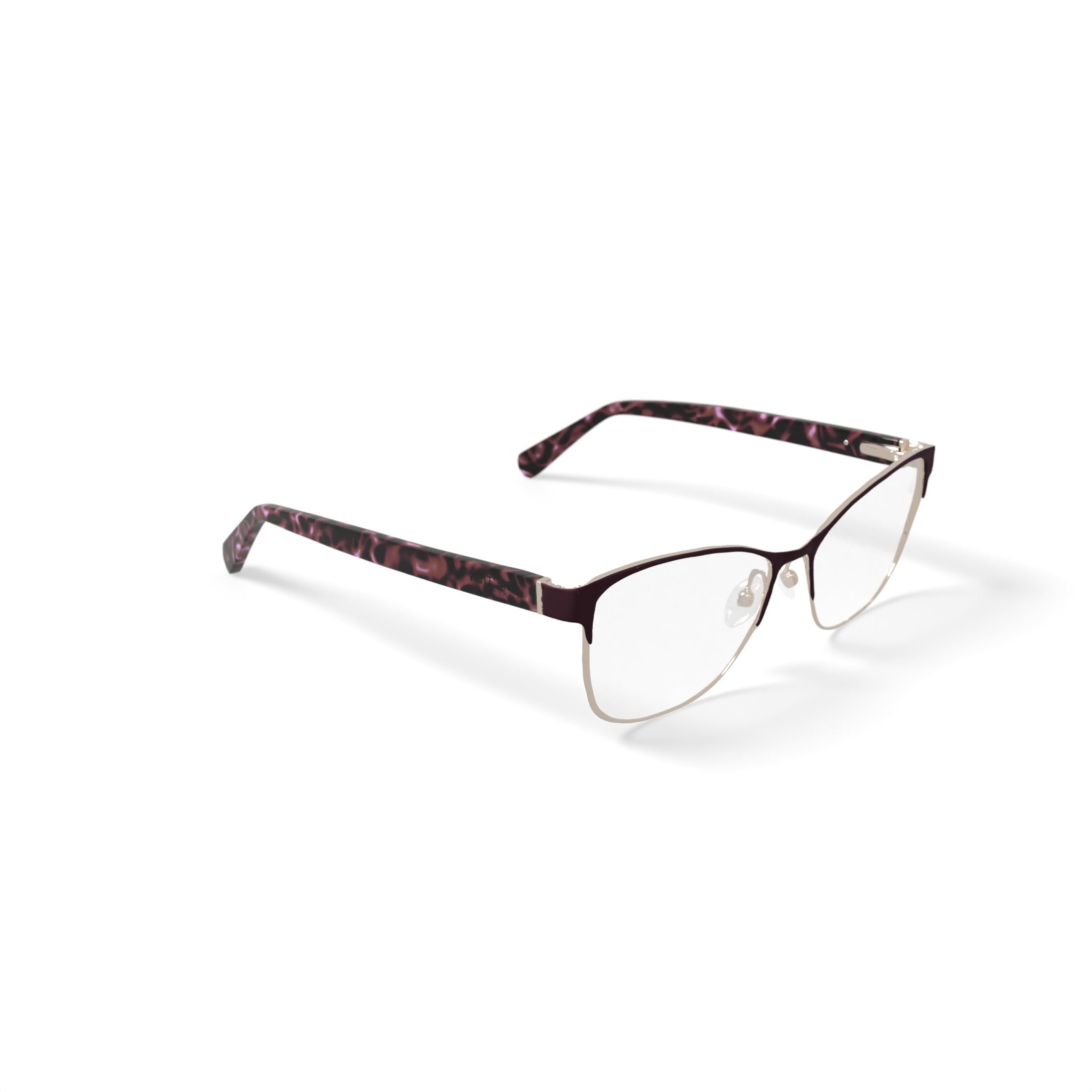 Kenneth Cole Women's KC0959-1 Browline Prescription Eyeglasses with Case, Burgundy