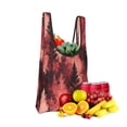 thumbnail image 3 of Shopping Bag 17.5×4.5×15in Crack Resistant Waterproof Super Large Capacity Reusable Extended Handle Can Be Carried Or One Shoulder Realistic Forests Camouflage Pattern Conifer Maroon_4, 3 of 8