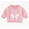 thumbnail image 6 of NIEWTR Toddler Baby Girl Clothes Contrast Color Long Sleeve Sweatshirt Tops and Casual Pants Fall Clothing Set Homewear Fall Winter Outfit Pajamas & Dailywear Set（Pink，2-3 Years）, 6 of 6