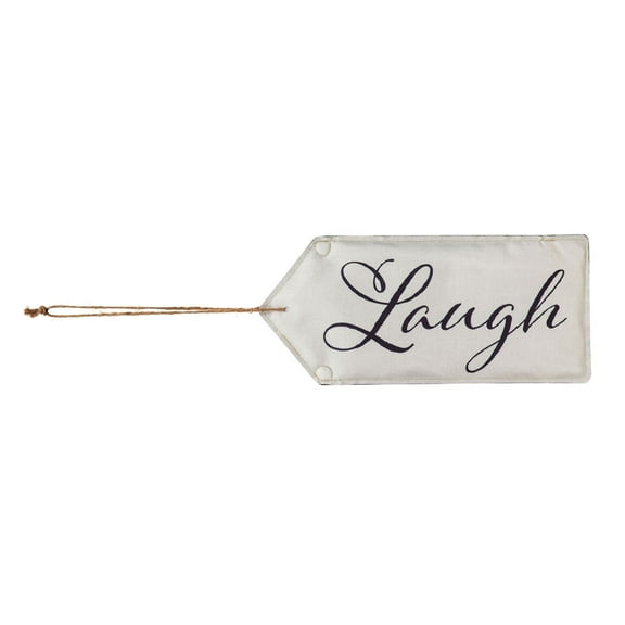 Evergreen Door Decor Laugh Door Tag, 18'' x 8'' inches