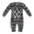 thumbnail image 5 of WWE WWE Baby Footless Rompers, Long Sleeve Baby Onesie Jumpsuit for Boys Girls, 5 of 8