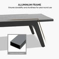 thumbnail image 5 of Ulax Furniture Patio Aluminum Chaise Lounge Chairs with Wheels and Phifertex Sling Fabric, 5 of 8