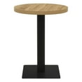 thumbnail image 1 of vidaXL Bistro Table Oak Colour 60 cm MDF and Steel, 1 of 4