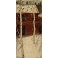 thumbnail image 2 of Pekka Halonen 10x18 Black Ornate Wood Framed Double Matted Museum Art Print Titled - Titmice in Birch Trees (1900), 2 of 5