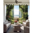 thumbnail image 3 of Forest Black Out Curtains 84 Inch Long for Living Room, Nature Woodland Spring Scenic Green Trees Flower Blackout Curtain Shade Thermal Insulated Window Curtains Grommet Drapes 42"x84" 2 Panels, 3 of 8