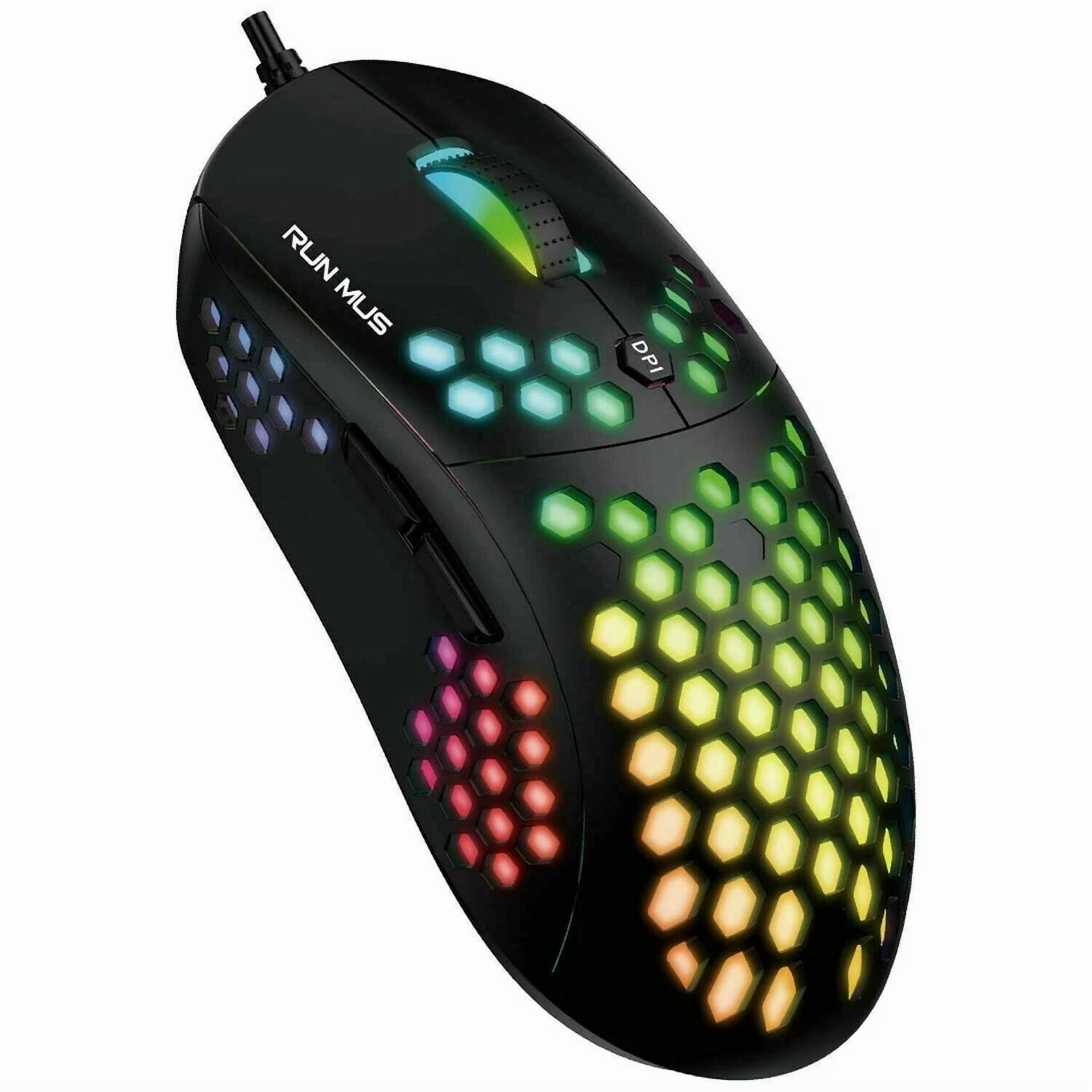 CIRCLE- Runmus Rgb Gaming Mouse With 6 Programmable Buttons Chroma Rgb Backlit Ic3325