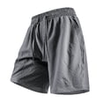 thumbnail image 4 of Men's Casual Sports Shorts with Elastic Waistband Zipper Pocket, Athletic Shorts, Quick Dry, Lightweight, Stretchy, Gym Workout, Running, Hiking, Daily Wear, Summer | AESTIVO,Gray XS, 4 of 8