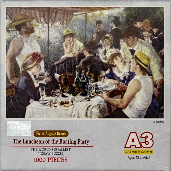 Tomax Miniature Jigsaw Puzzle - Pierre-Auguste Renoir - The Luncheon of the Boating Party (1000 Pieces)