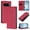Red, variant on Leather For Google Pixel 10 / Pixel 10 Pro, RFID Blocking Protection, Playful Cats Embossed Flip Wallet Leather Case With Card Holder Magnetic Closure Phone Cases Cover,Green,For Pixel 10 / 10 Pro