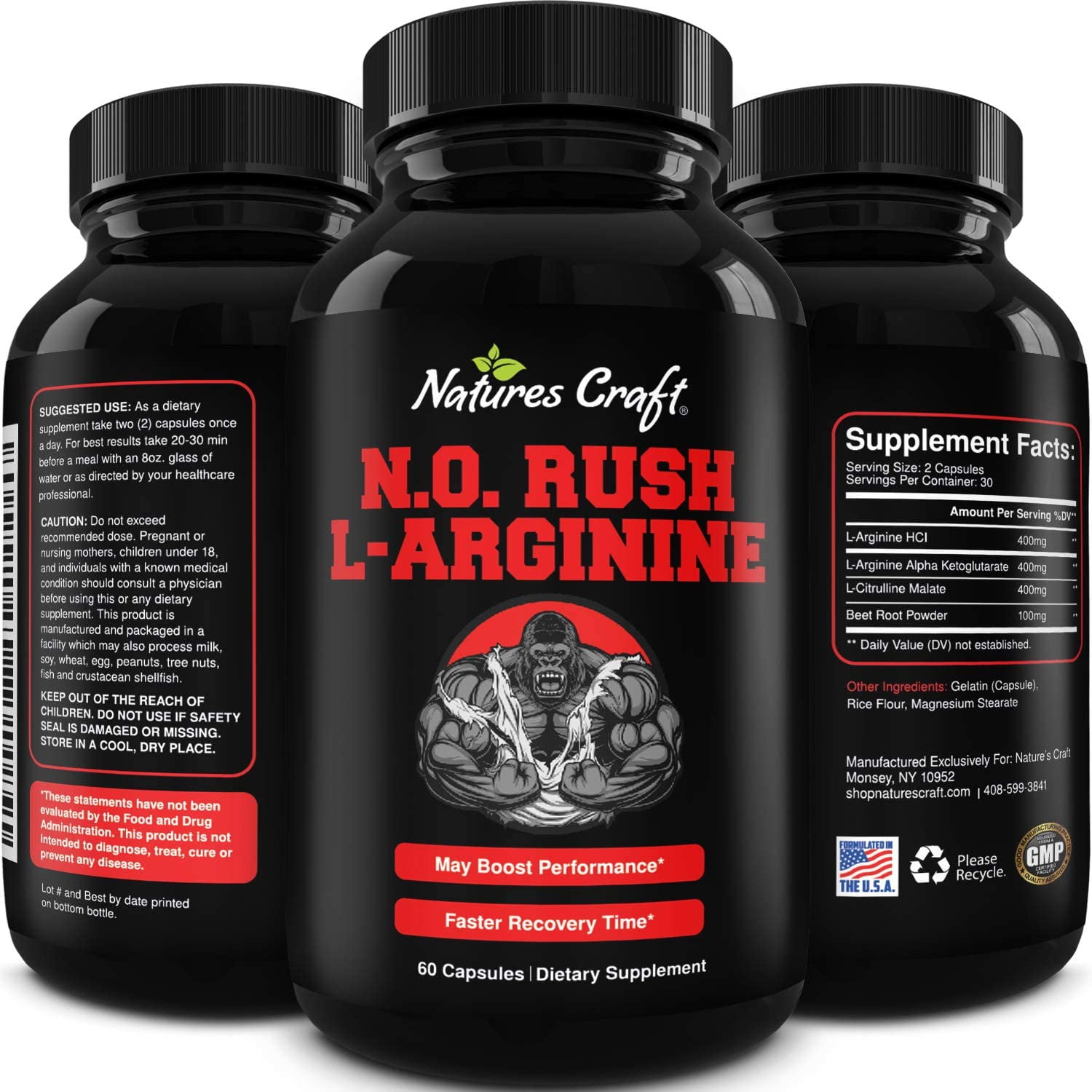 Nitric Oxide Booster Energy Supplement Natural Testosterone Booster