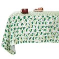 thumbnail image 1 of Deconovo Lino sintético con presillas Pattern Table Cover, Water and Spill Resistant Rectangle Tablecloth para Party, White, 54x84 Inch, 1 of 7