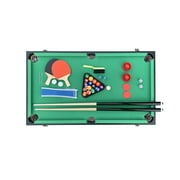 KICK Quad 48″ 4-in-1 Multi Game Table (Brown) - Foosball, Billiards/Pool, Glide Hockey and Table Tennis