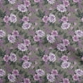 thumbnail image 1 of oneOone Tissu Polyester Spandex Violet Floral Rétro Matériel de Robe Tissu Imprimé Tissu au Mètre 56 Pouces de Large, 1 of 5