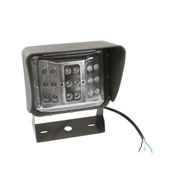 Larson Electronics LEDWP-600C-AMB 60 Watts Pack Mural LED Coloré, Grand Faisceau de Projection, Support en U - Ambre
