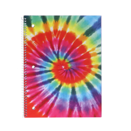 Pen+Gear Fashion Poly Notebook Wide Ruled, 80 Sheets, Tie-Dye