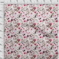 thumbnail image 4 of oneOone Viscose Jersey Pink Fabric Florals Craft Projects Decor Fabric Printed By The Yard 60 Inch Wide, 4 of 5