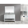 thumbnail image 5 of Design Element London 54" Single Sink Bathroom Vanity Set in White with White Carrera Marble Top, 5 of 10