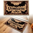 thumbnail image 2 of TIELUTT Halloween Door Mat Welcoming Pad with and Bat in Front of the Door. Floor Mat for Indoor and Throw for Couch Lightweight Throw Blankets for Summer Carpet for Living Room Furry Area Rug Area R, 2 of 6