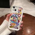 thumbnail image 3 of Funda bonita de dibujos animados S-Snoopys 3D Wave para iPhone 16 15 14 13 12 11 Pro Max Mini X XR XSMAX 8 7 6S Plus funda de silicona suave, 3 of 5