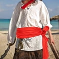 thumbnail image 3 of 1 set of Pirate Costume Set Pirate Costume Supplies Pirate Waist Belt and Bandana, 3 of 4