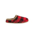 thumbnail image 2 of DEER STAGS Mens Red Plaid Comfort Slipperooz Round Toe Platform Slip On Slippers Shoes 12 M, 2 of 4