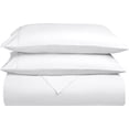 thumbnail image 2 of 600 Thread Count Duvet Cover Set 3 Piece with Zipper - 100% Egyptian Cotton Comforters & Quilts Protectors and Pillowcases - Soft & Breatheable Blanket Covers - White Solid, Superking Plus., 2 of 6