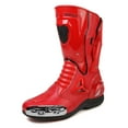 thumbnail image 3 of JG WOLVES - Motorcycle Boots - All-Season Comfort & Adventure - Waterproof Touring & Off-Road Riding Shoes - For Men & Women,Red,47, 3 of 25