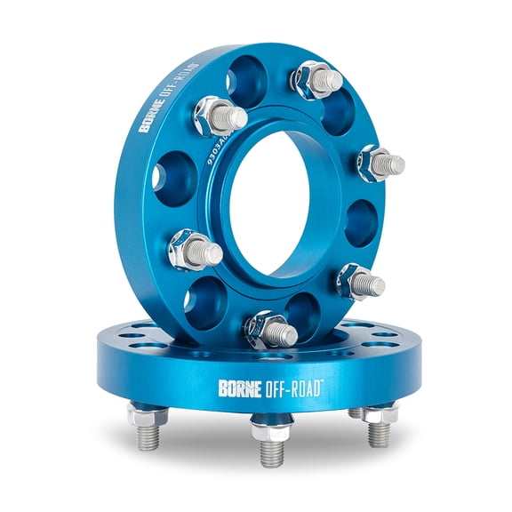 Borne Off-Road Wheel Spacers  6X139.7  93.1mm Center Bore  M12 X 1.5  1.20-in Thick  Blue