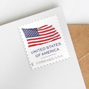 10 Flag 2025 USPS Forever Postage Stamp US First Class Red Patriotic Country America Stripes Stars Old Glory USA Celebrate Wedding Party (10 Stamps)