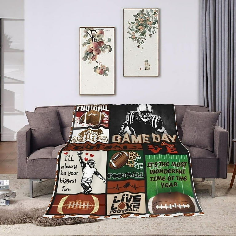 Football Blanket Soft Warm Cozy Decor Sport Fleece Throw Gift for Boys  Plush Fluffy Lightweight Flannel Gifts Blankets Kids Girls Adults  50u0026#39;u0026#39;X40u0026#39;u0026#39; - Walmart.com
