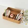 thumbnail image 3 of zhangmingg Woven Three Compartment Storage Organizer for Home and Small Items Clutter-Free Style, 3 of 3