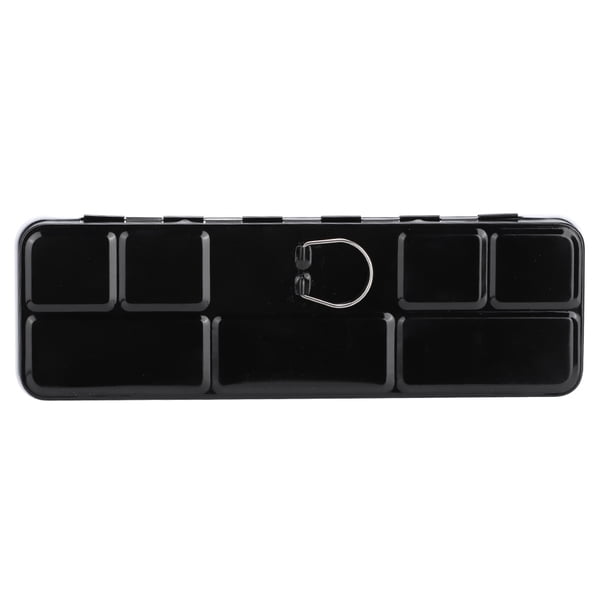 Caja De Acuarela De Hojalata, Antideslizante, Negro, 24 Colores, Pintura, Caja De Pigmento Sólido, Suministro De Pintura