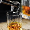 thumbnail image 3 of LUXU Whiskey Glasses(Set of 4)-11 oz sculpted Scotch Glass,Old Fashioned Glasses,Crystal Bourbon Rock Glasses,Large Bar Glasses,Unique Glassware Tumblers for Cocktails, 3 of 5