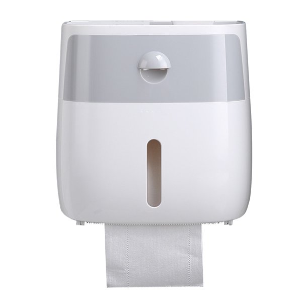 Wall Mounted Toilet Paper Holder, Double Layer Toilet Tissue Storage