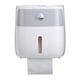 thumbnail image 1 of Soporte de Papel Higiénico Montada en la Pared, Caja de Almacenamiento de Tejido Higiénico de Doble Capa Fácil de Instalar Respirdo Adhesivo Con Cajón para Baño Familiar, 1 of 8